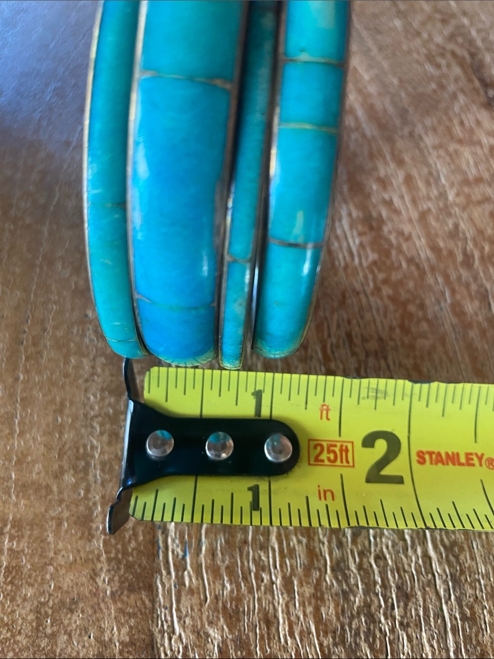 “Gold” and “Turquoise” Bangles, set of 4 - Picture 8 of 9